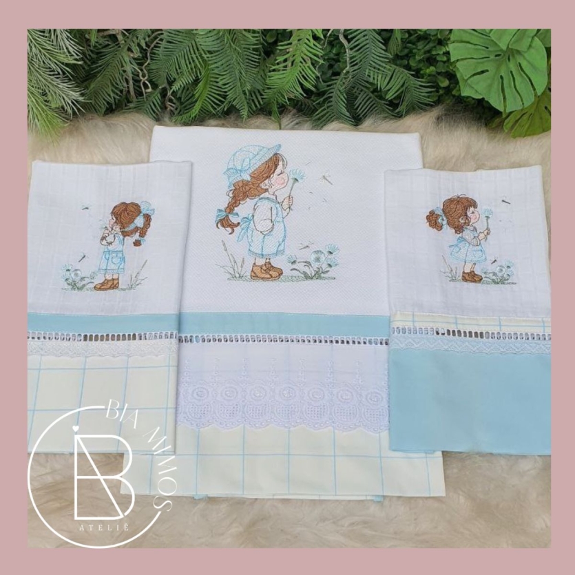 Manta Piquet e Fraldas de boca